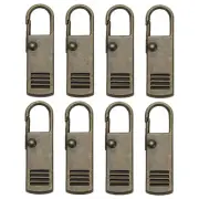 Zipper Pull Replacement, 8 Pcs Zipper Handle Mend Fixer Repair, Bronze