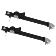 2 Pcs Window Brace Heavy Duty Latch Safety Door Stopper Security Bar Adjustable