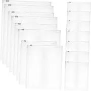 BUGUUYO 24pcs Travel Zipper Sealed Storage Bags Frosted Transparent Clothing Organizer Pouches Various for Shirts Socks Luggage Protection Against Dust and Water