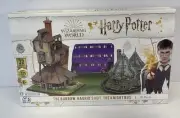 Harry Potter 3D Wizarding World: The Burrow, Hagrid’s Hut, The Knight’s Bus. NEW
