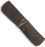 Angus Stoke Knife Bag for Chefs–knife Roll Bag leather 7 slots – Leather Knife Case Noah (green-olive)