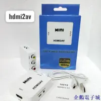 在飛比找Yahoo!奇摩拍賣優惠-溜溜雜貨檔Hdmi2av轉換器高清視頻