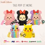 女孩 POP IT MINI JELLY 矽膠斜挎包 MINNIE PIKACHU CHARACTER 斜挎包帶肩帶