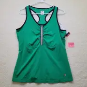 Fila Women’s XL Heritage Racerback Tank Top 50 +UV Protection Built In Bra NWT