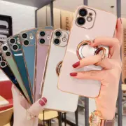 Finger Ring Holder Case for iPhone 16 15 14 13 Rotating Kickstand Magnetic Cover