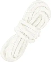 uxcell 4 mm 10FT Guyline Camping Paracord [1PCS] - Guy Lines Ultralight Thin Cord Rope 7 Strands Paracord 550LB Use for Camping Tents & Tarps & Hiking - [White]