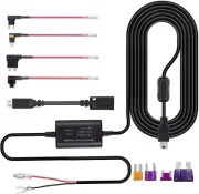 Justech Dash Cam Hardwire Kit, 10Ft/3M 12V-24V to 5V Hardwire Kit for Dash