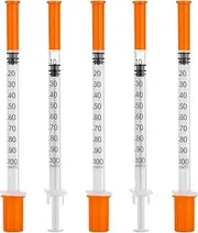20pcs/pack, 1ml Syringe with 30G (13mm long) Needle, Multiple Uses Laboratory Accessories, Individually Wrapped