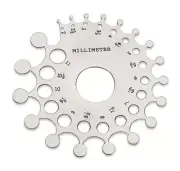 Baker Diamond Gemstone Mounting Gauge Measuring Carat Millimeters Jewelry Making