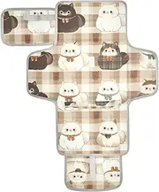 Reusable Toddler Changing pad with Tissue Pocket Diaper mat Changing pad for Moms, Dads