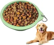 Travel Dog Water Bowl,Foldable Food Container | Multi-Purpose Dog Waterer Feeder Bowl for Car Boat RV Walking Traveling Outdoor Beach Hiking
