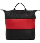 Longchamp Expandable Le Pliage Nylon Large Travel Bag Tote Bag ~NIP~ BLACK/ RED