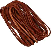 BATHVEVE 5 Cowhide Leather Rope for Jewelry Making Durable DIY Cord for Bracelets Necklaces and Beading Projects Khaki for Crafting Unique Accessories