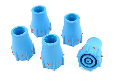 5 x Blue 19mm 3/4” Walking Stick Cane Crutch Zimmer Ferrule Wear Indicator L0016