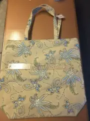 Womans tan blue stylish Mossimo cloth bag with sequins