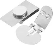 [SAFIGLE] Visible Magnetic Tie Stay Collar Bar Necktie Clips Black Thin Tie Silver Tie Clip Novelty Tie Bars