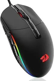 Redragon M719 Invader Wired Optical Gaming Mouse, 7 Programmable Buttons, RGB Backlit, 10,000 DPI, Ergonomic PC Computer Gaming Mice with Fire Button