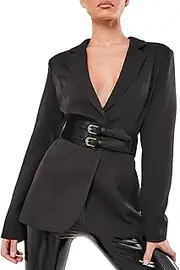 [Kajeer] Elastic Wide Waist Belt Women - Vintage Cinch Belts Women Wide Stretchy Belt for Dresses