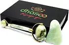 Jade Roller With Free Gua Sha Anti Aging Facial Body Massager-Acupressure Kit