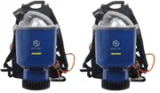 2 X Pacvac Superpro Commercial Backpack vacuum cleaners