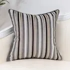 Bohemian Throw Sofa Couch Grey Striped Pillow Cover Multicolor Velvet Cushion