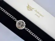 SOS BRACELET/MEDICAL ALERT/EMERGENCY/STAINLESS STEEL LADIES/MENS TALISMAN SILVER