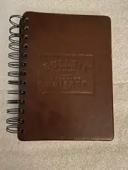 Bulleit Frontier Whiskey Hardcover Spiral Notebook Diary Journal Leather Covers