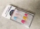 Dashing Diva Magic Press On Nails Long Coffin Colorful Ombre PO85 Happy Medium