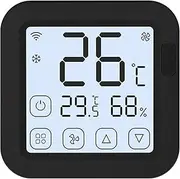 Thermostat, Tuya Smart Thermostat, Tuya Smart WiFi IR Air Conditioner Controller, Thermostat with LCD Display App Control, Temperature Humidity Sensor Monitor, Compatible with Alexa Google Home