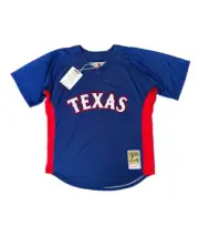 Mitchell & Ness Texas Rangers Cooperstown Collection Baseball Jersey Size Large