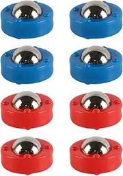 Laroal Shuffleboard Pucks Rollers Set Replacement Rollers for Desktop Sliding Bead Shuffleboard Games Tabletop Shuffleboard Curling Rink Pucks Accessories
