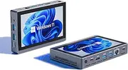 HEIGAOLA Mini PC Win 11 PRO,Celeron N5095 Mini Computer with Fan,16GB DDR4,256GB EMMC,Mini PC with Screen,Micro PC 4K@60Hz Triple Display,Mini Gaming Computer WiFi5 BT5.2 Gigabit Ethernet
