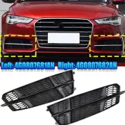 Black For AUDI S6 A6 S-Line 2016 17-2018 Front Fog Light Cover Honeycomb Grille (for: Audi)