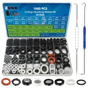 Kit de juntas tóricas de 1000 piezas de 18 tamaños + arandelas de goma de 18 tam