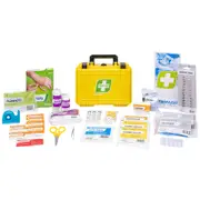 FastAid Essentials IP67 Waterproof First Aid Kit With Yellow Plastic Case