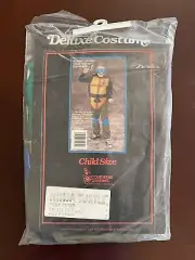Vintage Teenage Mutant Ninja Turtles Leonardo TMNT Halloween Costume 1988 Size S
