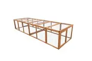 YES4PETS 290 cm XL Chicken Coop Run Guinea Pig Cage Villa Extension Rabbit Hutch House Pen