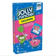 Jolly Ranch 20-Count VALENTINE EXCHANGE Lollipops Lollypop Suckers *BB 12/2025*