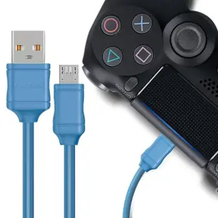 【City】for Micro to USB-A 充電傳輸線 300CM 2入(for SONY PS4 無線遊戲手把/遙控手把)