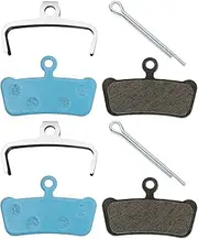 VGOL 2 Pairs Bicycle Disc Ceramic Brake Pads Compatible with SRAM Guide R/RS/RSC Compatible with Avid XO Trail Mountain Bike Road Bike Cycling Components Blue