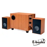 在飛比找momo購物網優惠-【E-books】D27 重低音2.1聲道木質多媒體喇叭