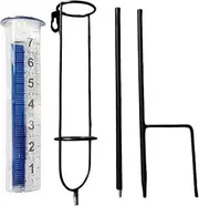 Outdoor Rain Gauge - Yard Precipitation Monitor, Large Clear Numbers | Large Clear Numbers Stake Mounted Tool, High Visibility Measuring Device for Lawn, Fence, Farm, and Garden Water Monitoring