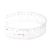 Film Ruler 12 Inch 0.1mm Scale PET Covered Thickened Flexible Straight Ruler