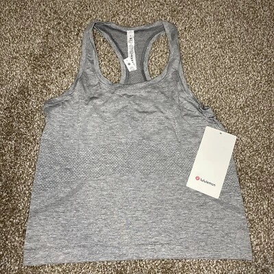 Lululemon Swiftly Tech RB Tank Top 2.0 Size 6 Race Length Silverescent Gray