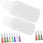 STOBOK Versatile Squeeze Bottles for Pottery Glaze Precision Tip Applicator Bottle Set