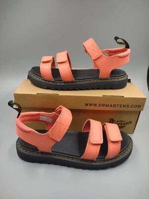 Dr. Martens Klaire Y Gladiator Sandals ~ Size 7 ~ Coral ~ READ DESCRIPTION