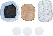 Washable Dog Bed, Soft Comfortable Pet Sofa Cushion with Cooling Mat for Dogs & Cats, Compact and Multifunctional Design for Small Dogs, Cats, All Seasons (L)