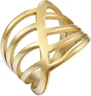 [Jude Jewelers] Stainless Steel Braided Knot Waved Net Style Wedding Promise Anniversary Ring