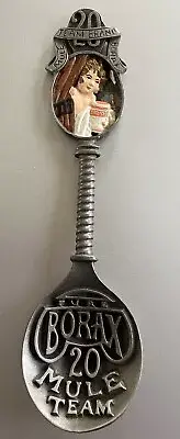 Borax 20 Mule Team Pewter Spoon Brand New Great Collectible