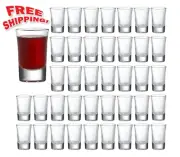 40Pk Heavy Base Shot Glasses 1.4oz Whiskey Shot Glass Set Small Liqueur Glasses